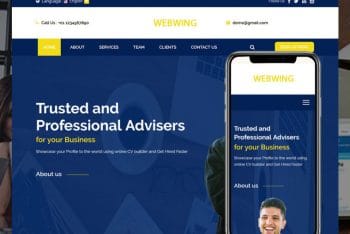 Webwing – Business Adviser HTML Template Download