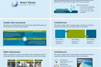 Water Keynote Template for Free