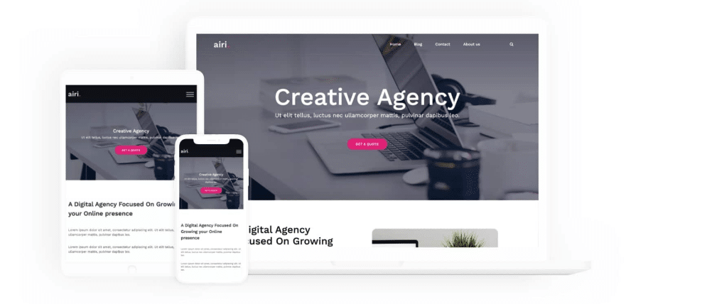 Airi - business/agency WordPress theme