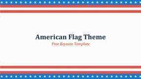 American Flag Keynote Template for Free