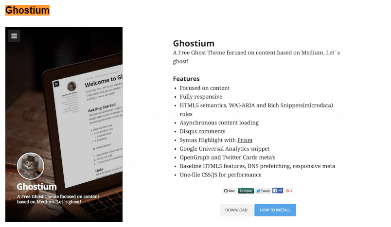 Ghostium - Medium Like Ghost Theme