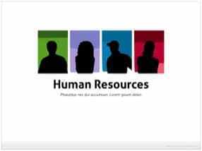 Human Resources – A Free Keynote Template