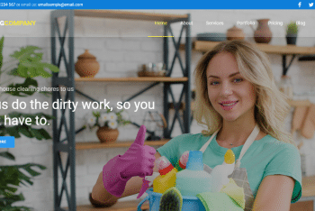 Cleaning Company – HTML Template for Cleaning Business