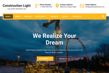 Construction Light – WordPress Theme for Construction Websites