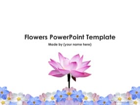 Free Flowers Keynote Template Download