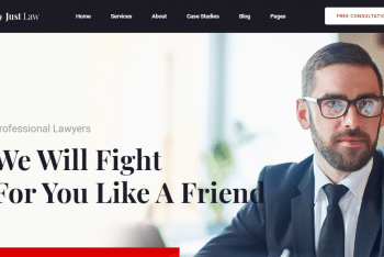 JustLaw – Law Agency Website HTML Template