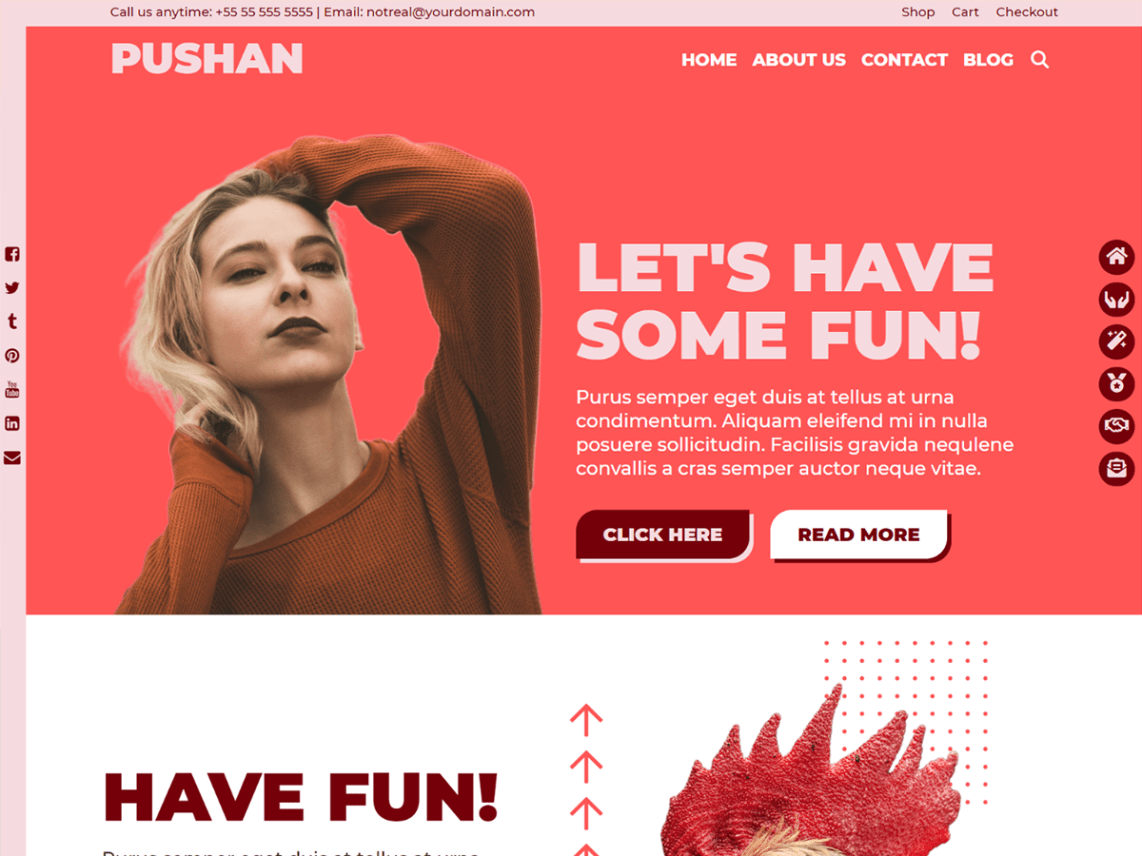 Pushan - business website WordPress theme