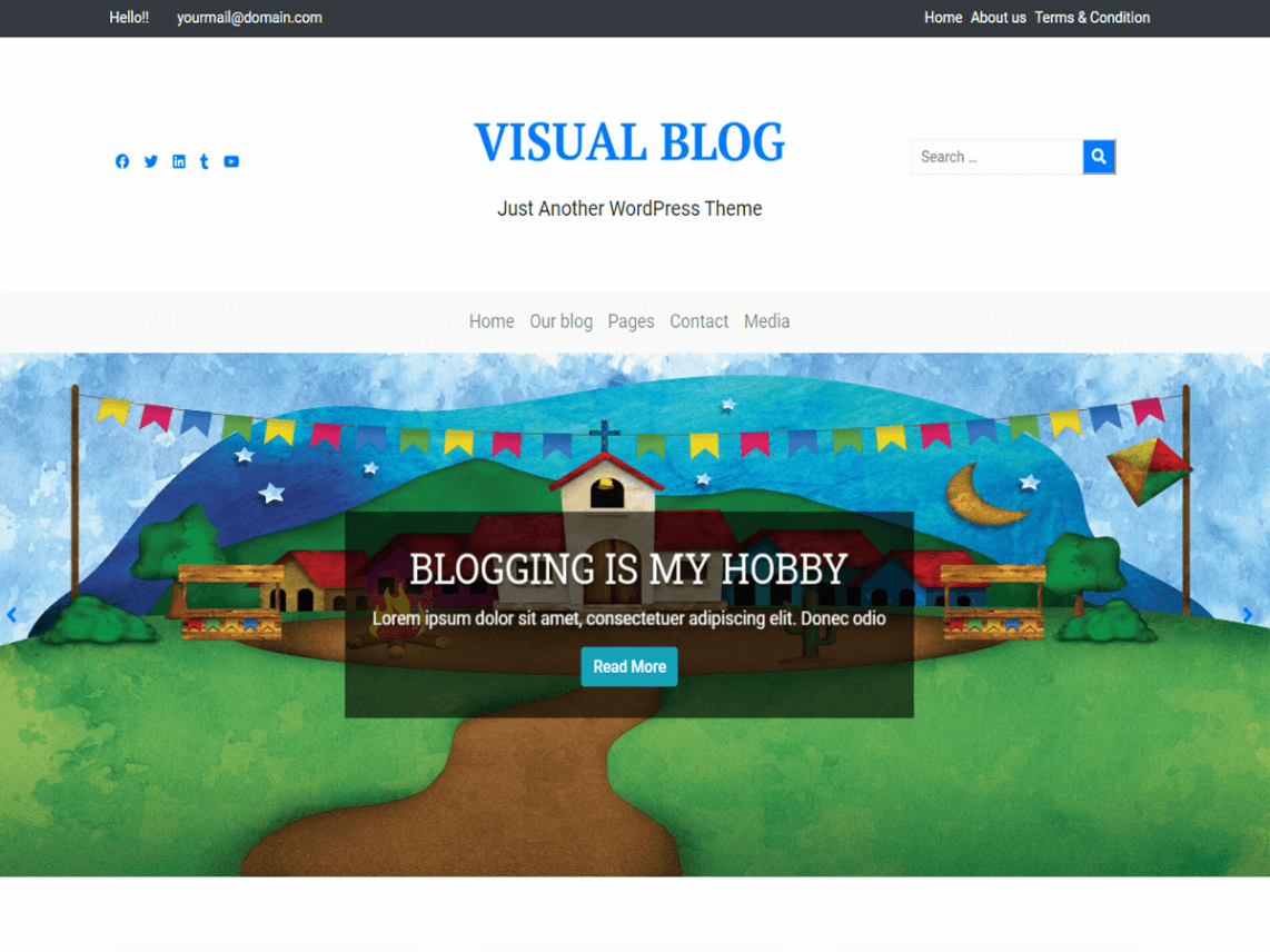 Visual Blog - WordPress theme for visual content