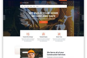 Download  Constructo – Construction website HTML Template for Free