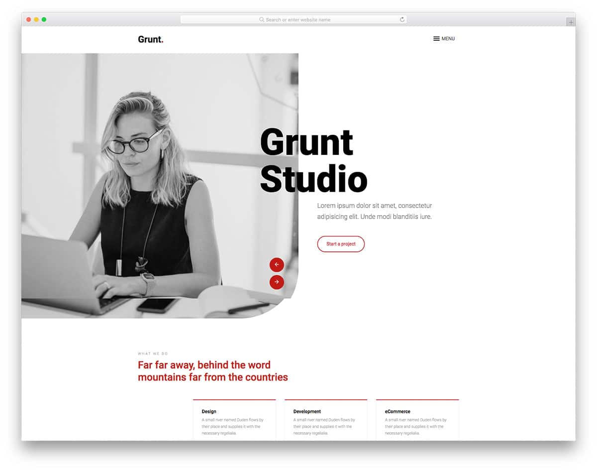 Grunt - Creative Agency HTML Template