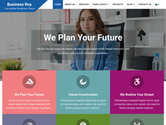 Business Roy - multipurpose WordPress theme