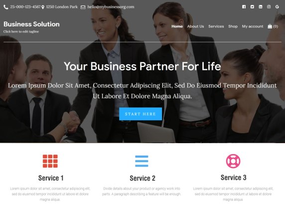 Business Solution WordPress Theme