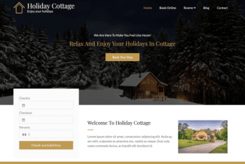 Holiday Cottage – A Free WordPress Theme