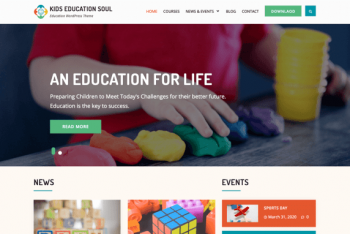 Kids Education Soul – A Free WordPress Theme