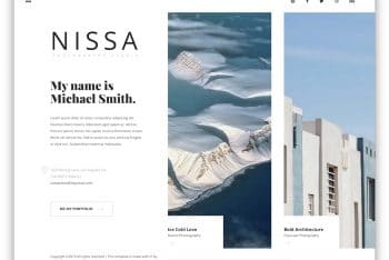 Download Nissa – Photography Website HTML Template