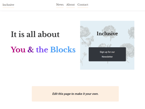 Inclusive - responsive WordPress theme