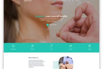 Acupuncture – HTML Template (Free Download)