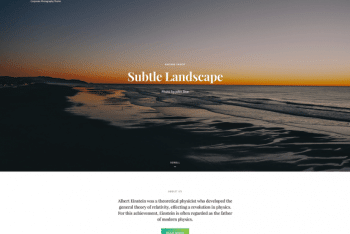 SimClick – Free Corporate Photography WordPress Theme