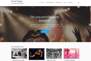 Event Listing – A Beautiful WordPress Theme