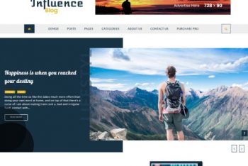 Influence Blog – A Free WordPress Theme for Bloggers