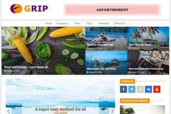 Grip – Free WordPress Theme for News & Magazine Websites
