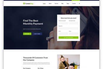 Loanday – Loan Website HTML Template (Free Download)