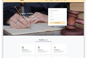 Notary – Notary Website HTML Template