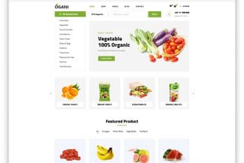 Ogani – Organic Food Website HTML Template (Free Download)