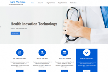 FSars Medical – A Multipurpose Medical WordPress Theme for Free