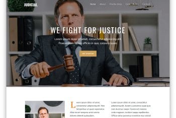 Judicial – Attorney Website HTML Template