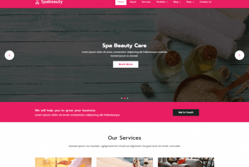 Spabeauty – Free Business Website WordPress Theme