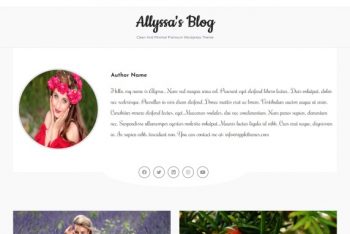 Alyssa’s Blog – A Minimal & Responsive WordPress Theme for Free