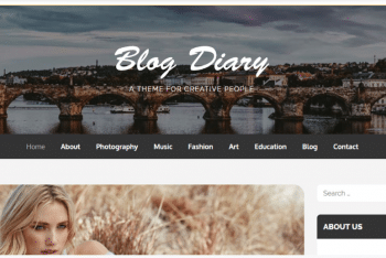 Blog Diary – A Free WordPress Blog Theme