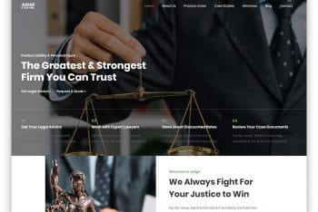 Judge – Law Services Website HTML Template