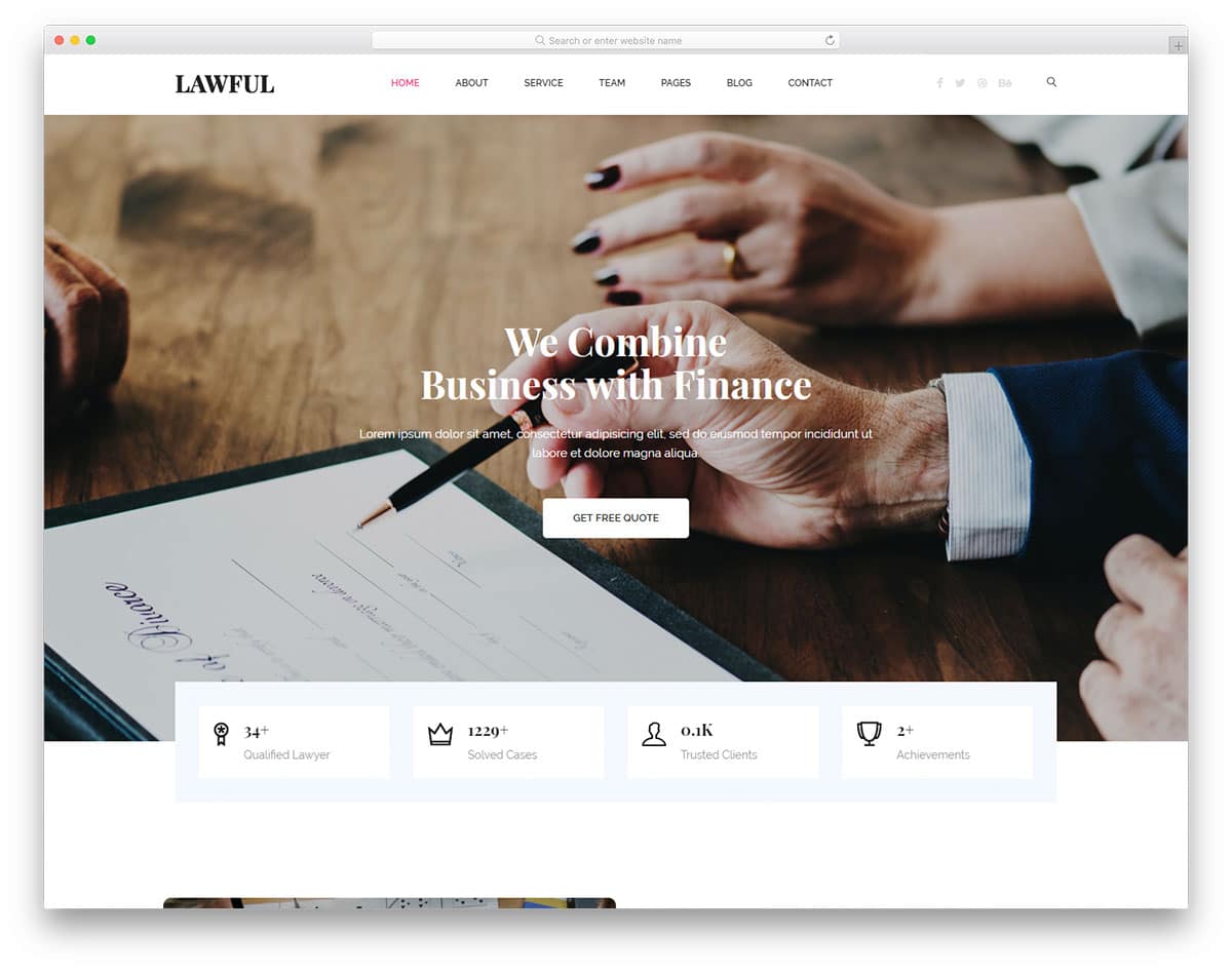 Lawful - legal website HTML template
