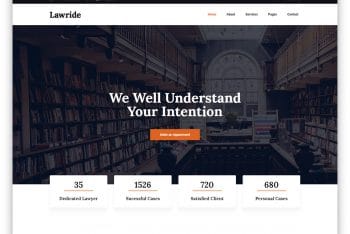 Lawride -Law Office Website HTML Template (Free Download)