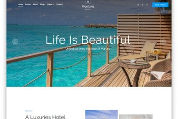 Montana – Free Resort Website HTML Template