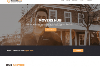 Movershub Business WordPress Theme for Free