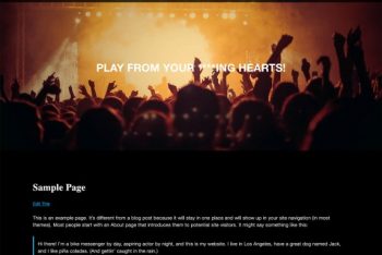 Bands – Free WordPress Theme for Bands, Musicians & Other Audio Artists
