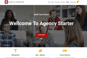 Agency Starter – A Free Customizable WordPress Theme
