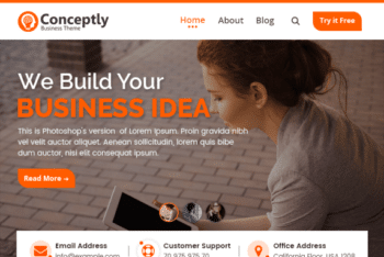 Conceptly – Multipurpose WordPress Theme for Free