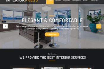 InteriorPress – Business Website WordPress Theme for Free