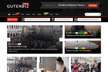 Gutenbiz Mag – A Fully Responsive WordPress Theme for Free