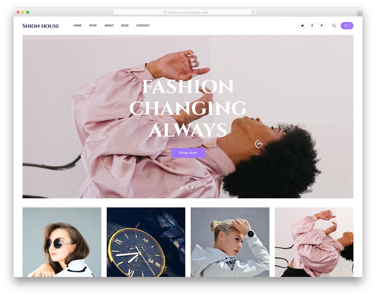 Shionhouse - clothing store website template