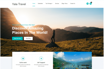 Yala Travel – A Free Travel Website WordPress Theme