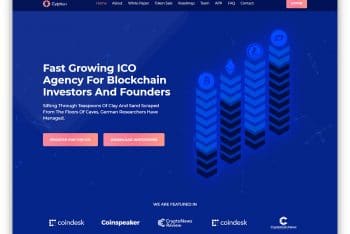 Cryptian – Cryptocurrency Website HTML Template