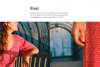 Eisai – Simple WordPress Blog Theme for Free
