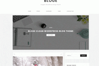 Bloge – A WordPress Blog Theme (Free Download)