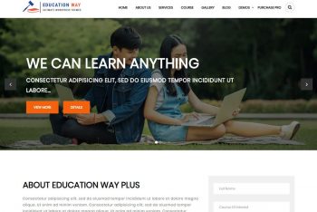Education Way – A Free Education Website WordPress Theme