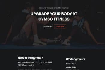 Gymso Fitness – Free Fitness Website HTML Template